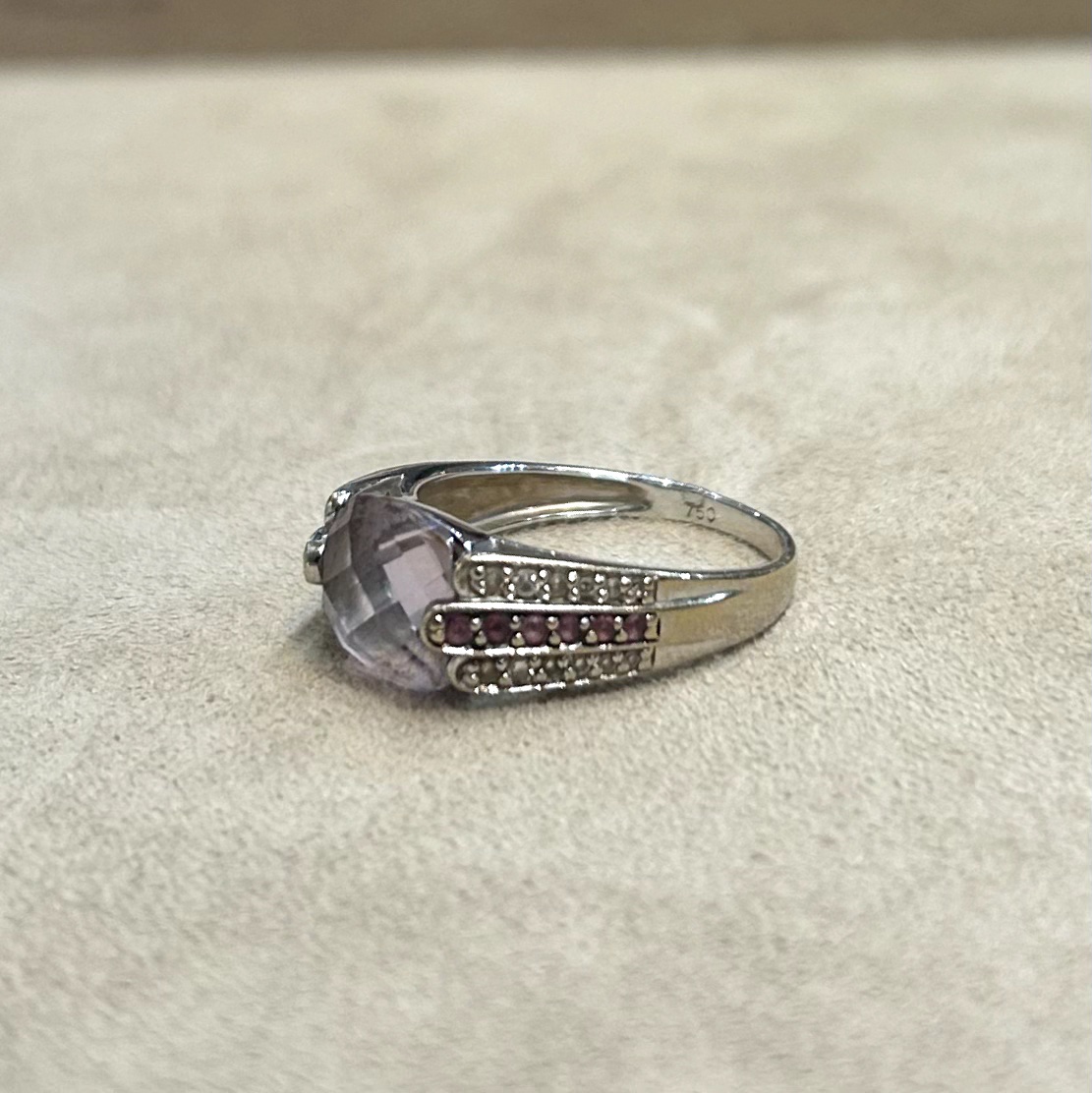Bague Amethyste & diamants-photo-3