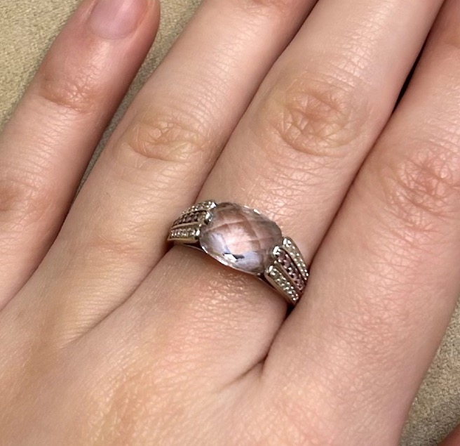 Bague Amethyste & diamants-photo-4