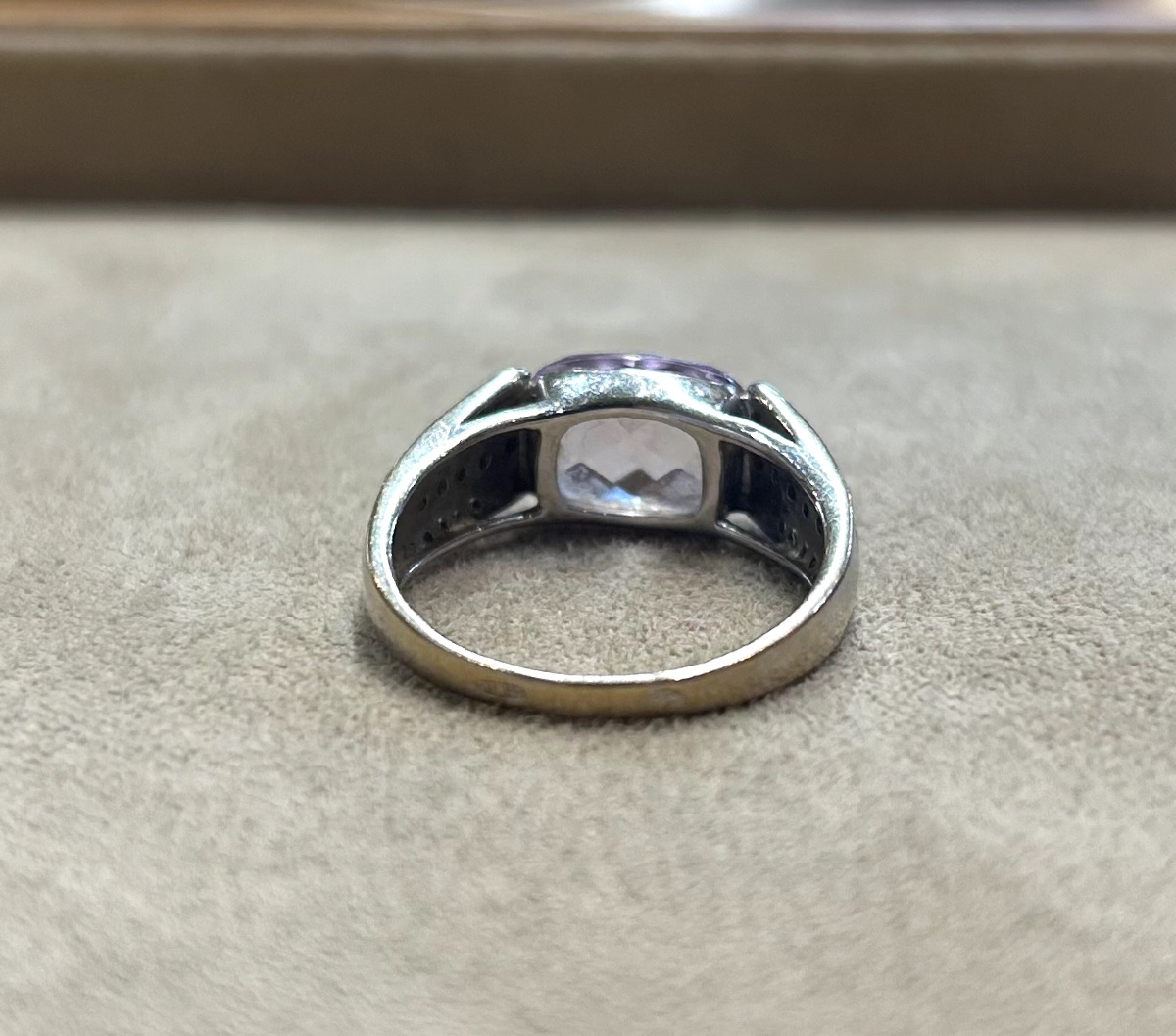 Bague Amethyste & diamants-photo-5