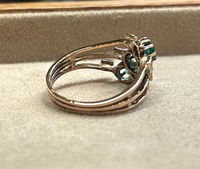 Bague pierres vertes-photo-1