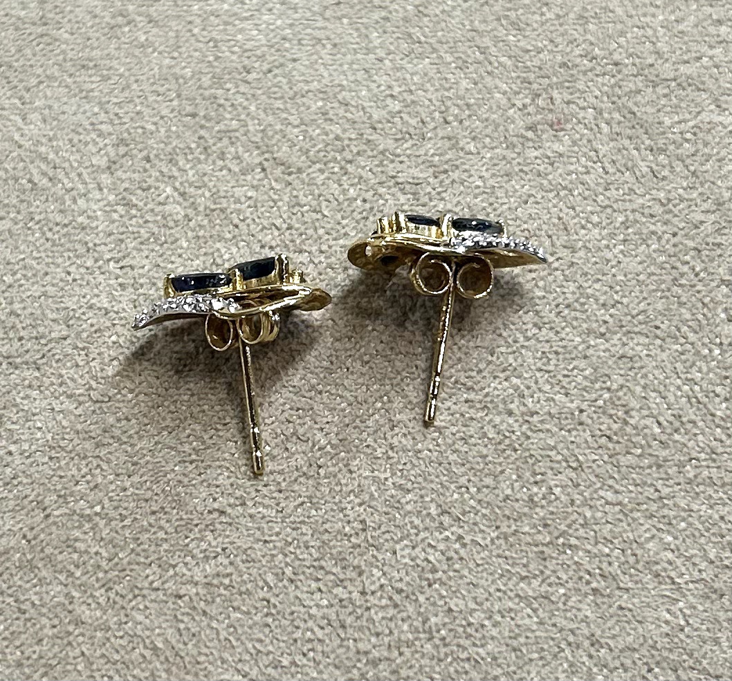 Sapphire & Diamond Earrings-photo-1
