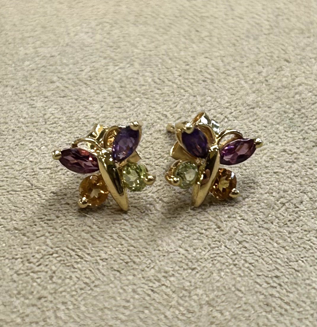 Boucles d'oreilles papillons -photo-3