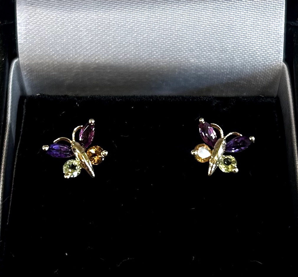 Boucles d'oreilles papillons -photo-4