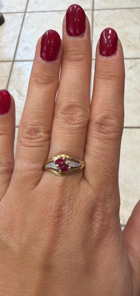 Bague Rubis et diamants-photo-4