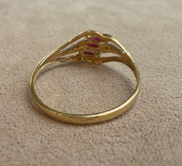 Bague Rubis et diamants-photo-2