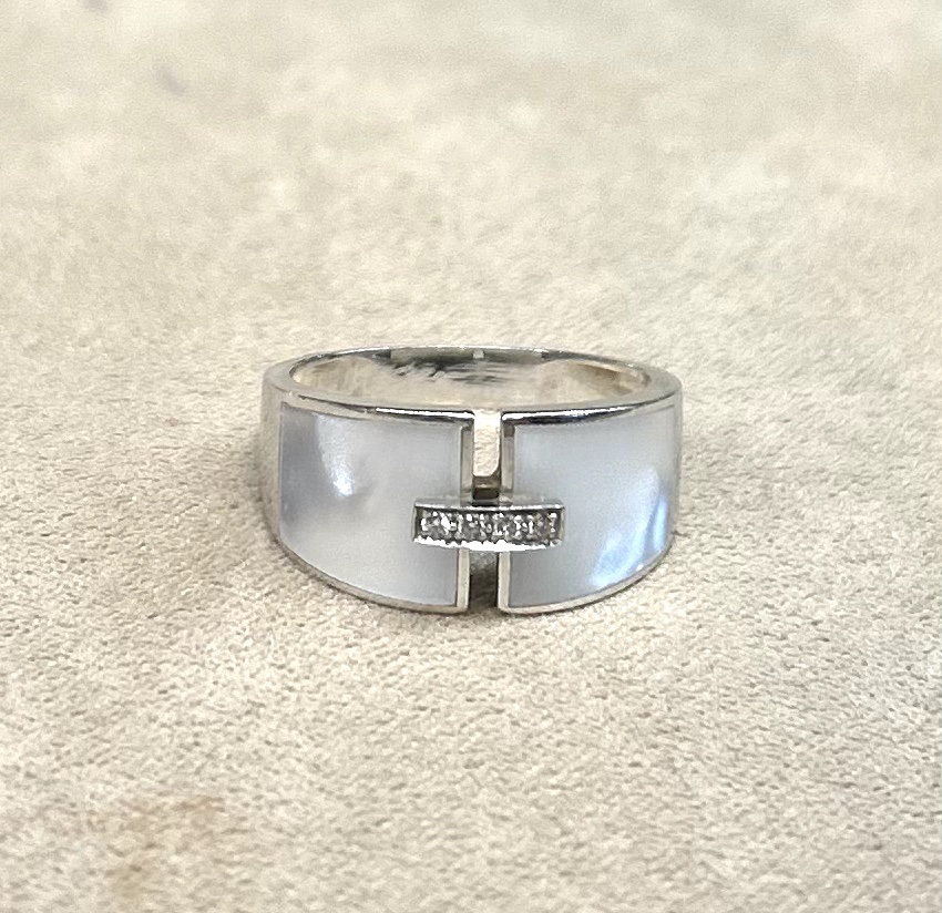 Bague Nacre & Diamants-photo-2