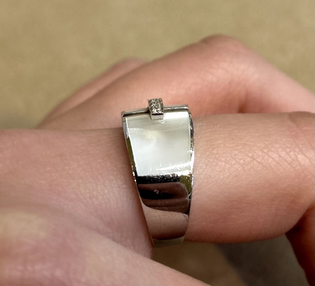 Bague Nacre & Diamants-photo-2