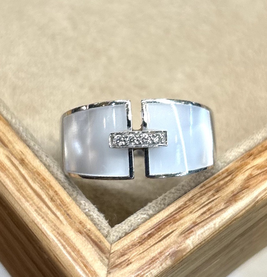 Bague Nacre & Diamants