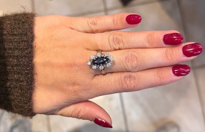 Bague Saphir & Diamants -photo-2