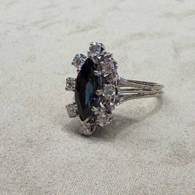 Bague Saphir & Diamants -photo-2