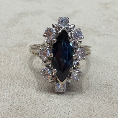 Bague Saphir & Diamants 