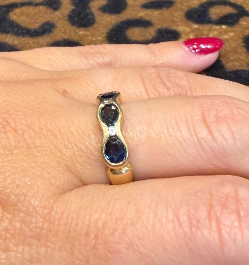 Bague saphirs et diamants-photo-1