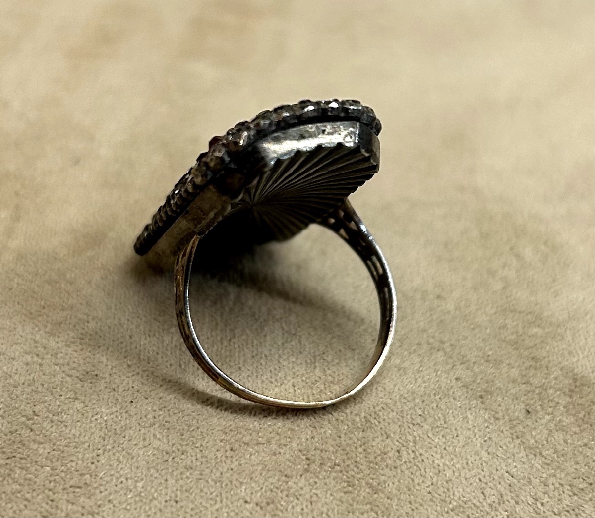 Ring With Green And Pink Stones-photo-4