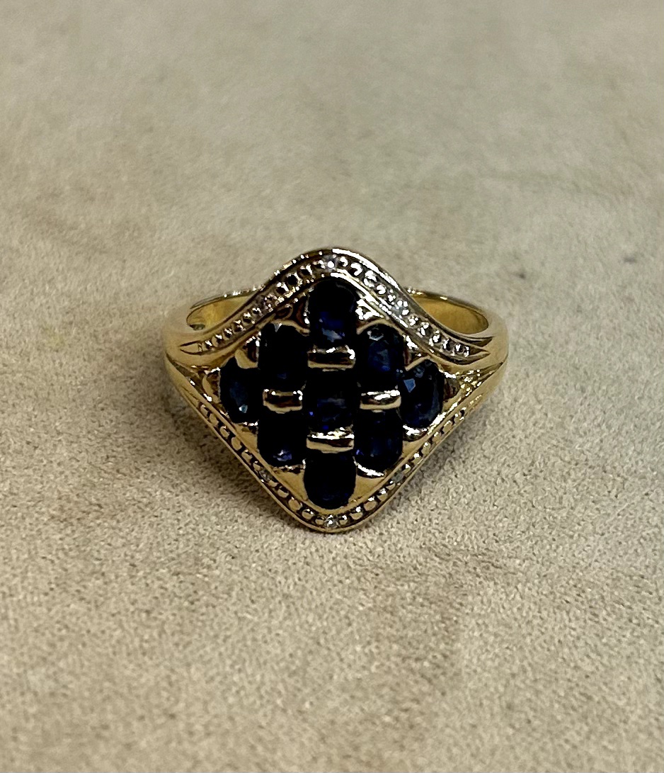 Sapphire & Diamond Ring