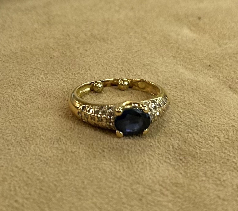 Sapphire & Diamond Ring