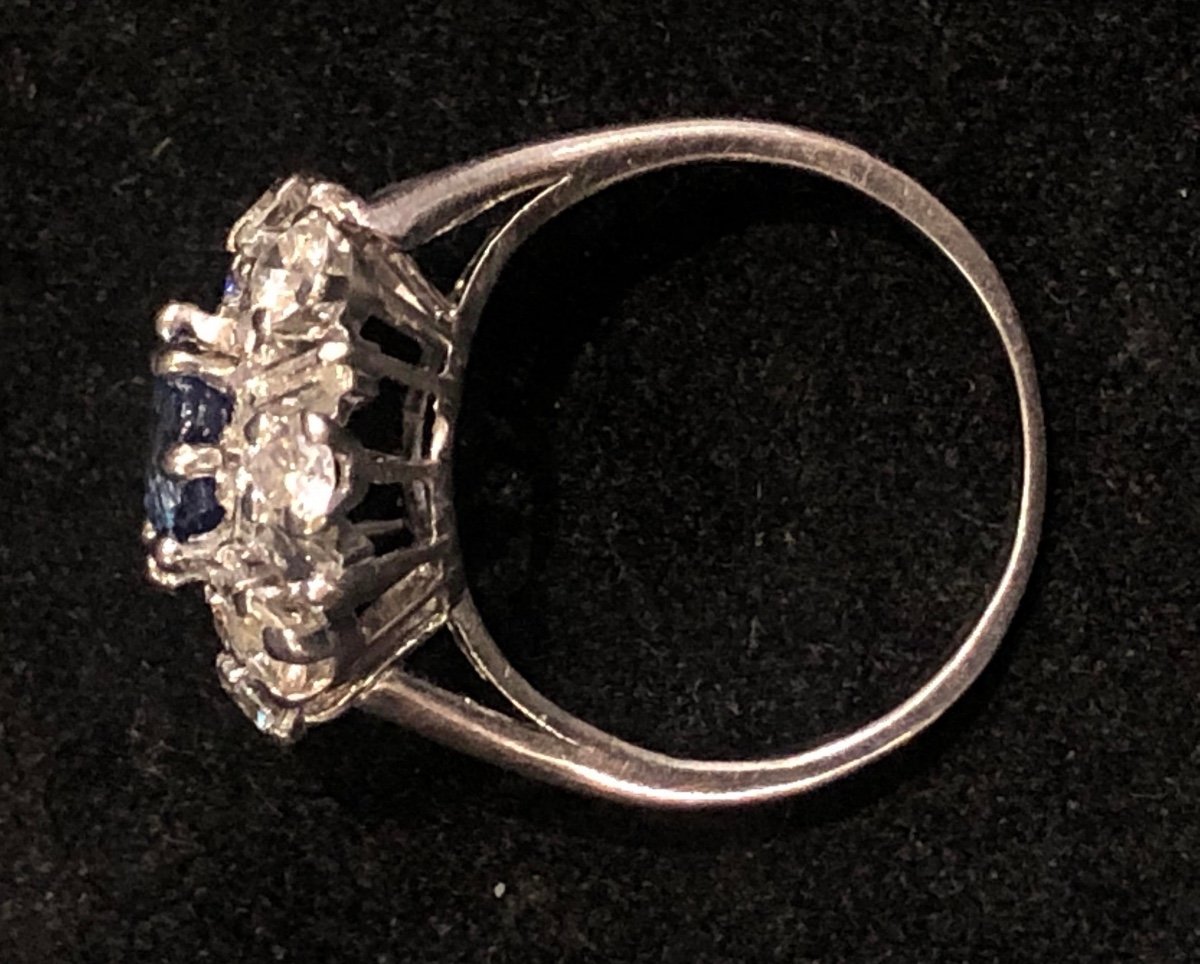 Pompadour Sapphire Diamond Ring-photo-3