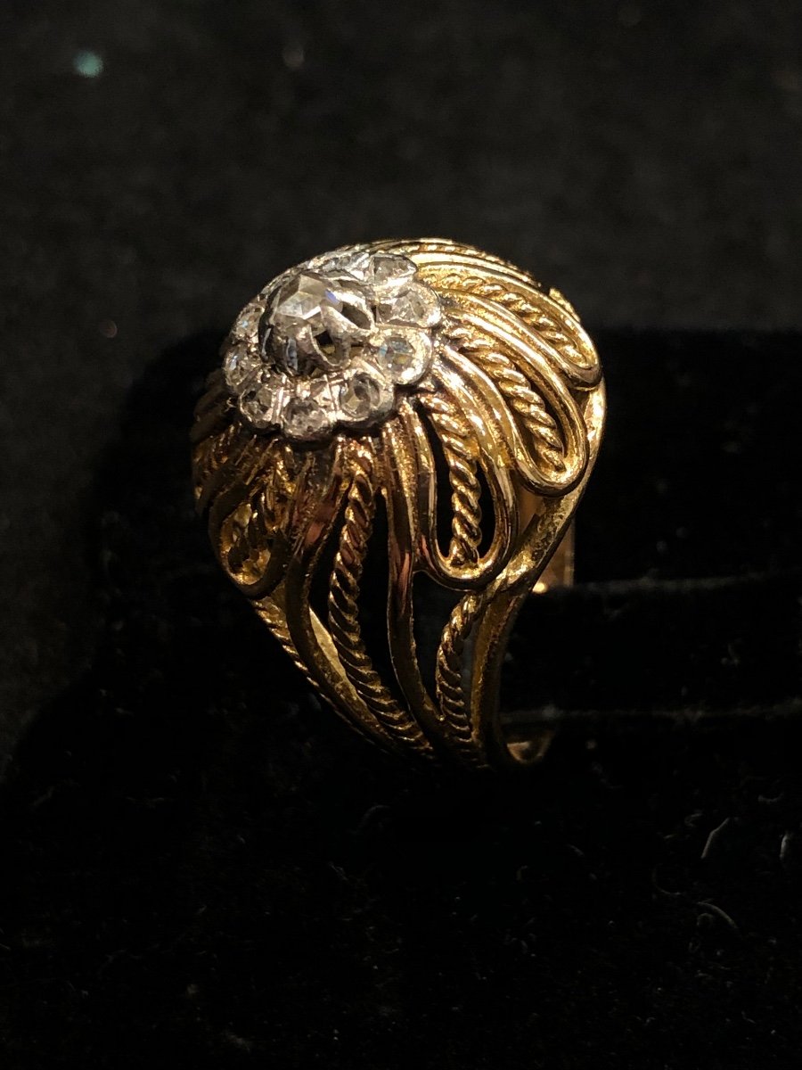 Rose Diamond Dome Ring-photo-4