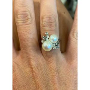 Pearls And Diamonds You And Me Ring