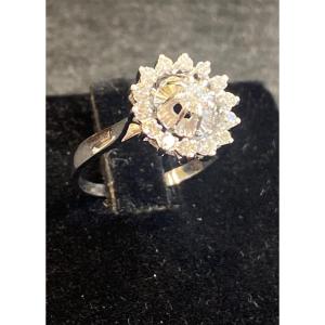 Pompadour Diamond Ring