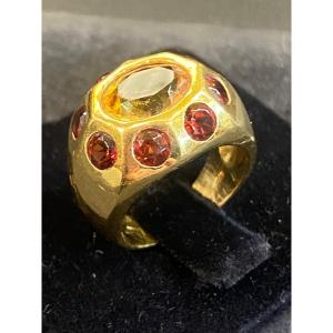 Citrine Dome Ring