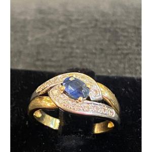 Sapphire Diamond Tourbillon Ring 