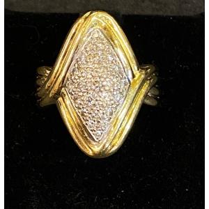 Marquise Pavement Diamond Ring 