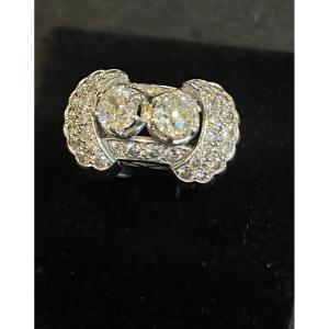 Bague Tank Diamants 