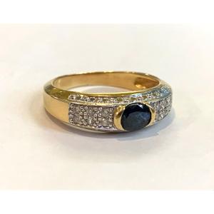 Diamond And Sapphire Ring