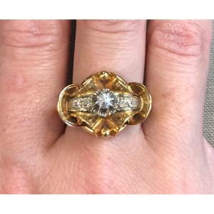 Diamond Ring With Relief