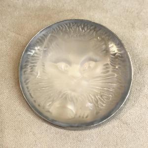 Broche LALIQUE chat
