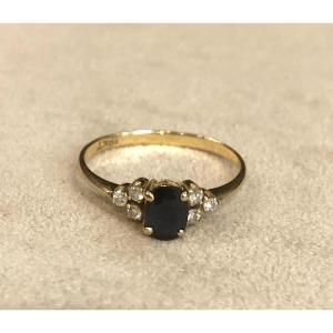 Sapphire And Diamond Ring