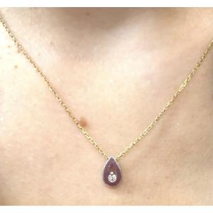 Collier goutte avec diamant