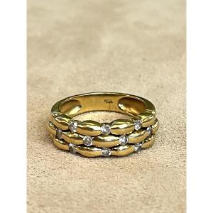 Bague bandeau Diamants