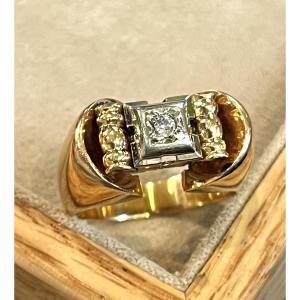 bague tank diamant 