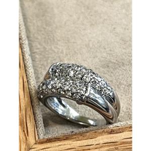 Bague bandeau Diamants