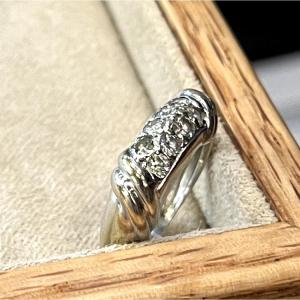 Bague bandeau Avec Diamants