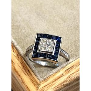 Sapphire And Diamond Ring 