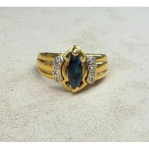 Sapphire And Diamond Ring