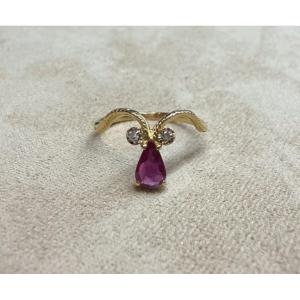 Ruby And Diamond Ring