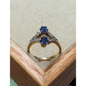 Sapphire And Diamond Ring