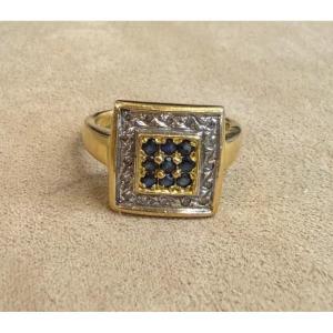 Sapphire And Diamond Ring
