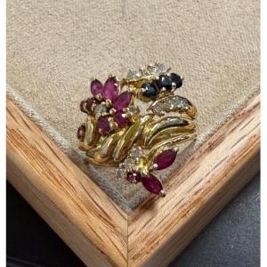 Bague florale 