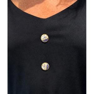 3 Enamel Buttons