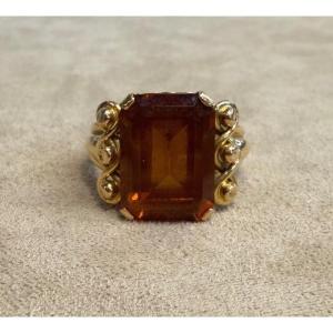 Bague citrine 