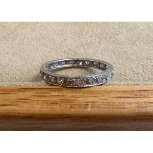 Bague alliance diamants