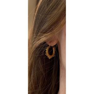 Boucle d'oreille créole travaillées