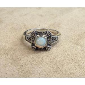 Opal And Marcasite Ring