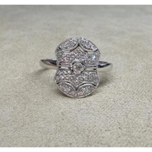 Bague pavage diamants