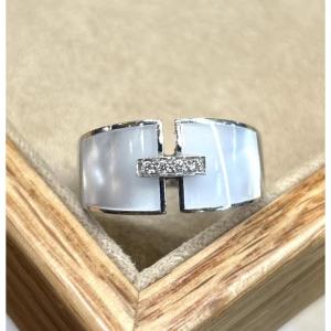 Bague Nacre & Diamants
