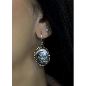 Boucles d'oreilles Porcelaine
